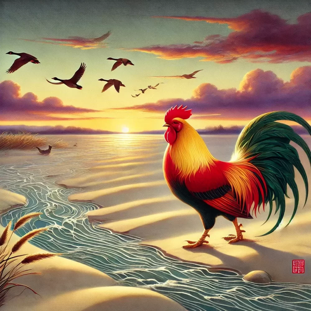 更旅雁一声沙际打一生肖，作答解释解析