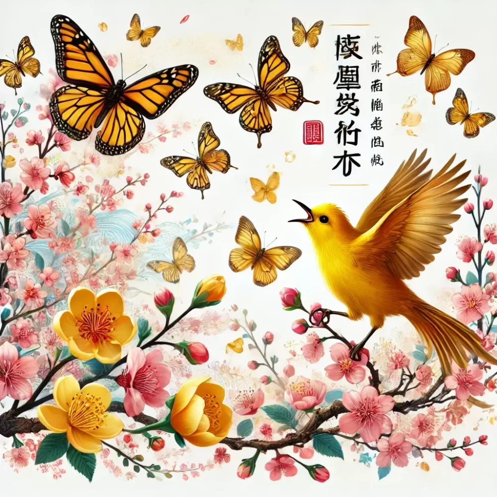 莺舞蝶飞指的是什么生肖，权威解释诗意
