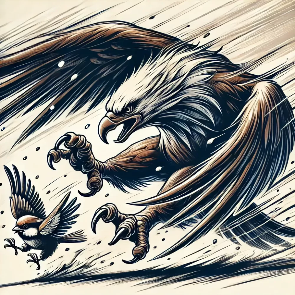 鹰拿燕雀打一生肖，成语解答