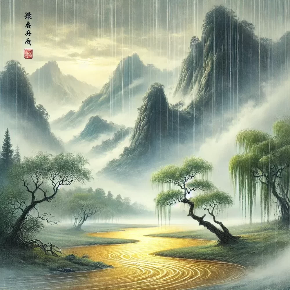 空山灵雨，荡滌凡尘。投金渚畔春杨柳是什么生肖，词语解析解答