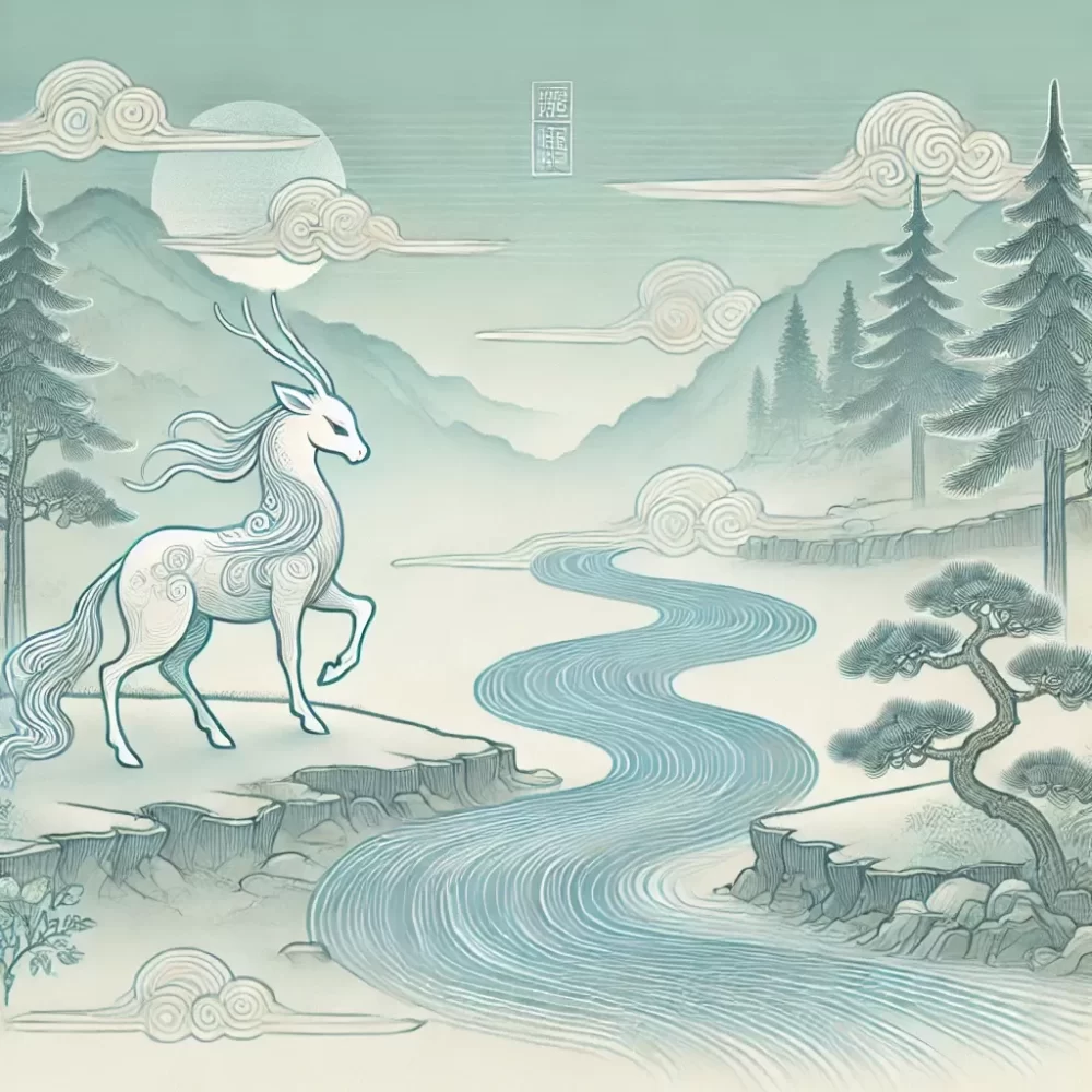 画图浅缥松溪水打一个正确生肖，精选解释解析