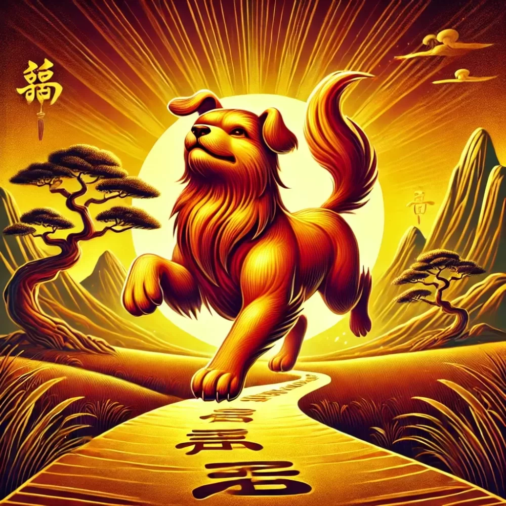 狗在前方带财路打一个生肖，作答解析解释