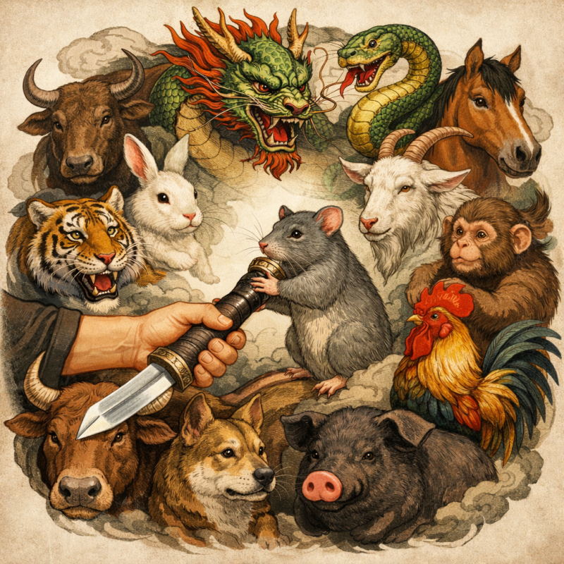 授人以柄打一个正确生肖，逻辑推理解析