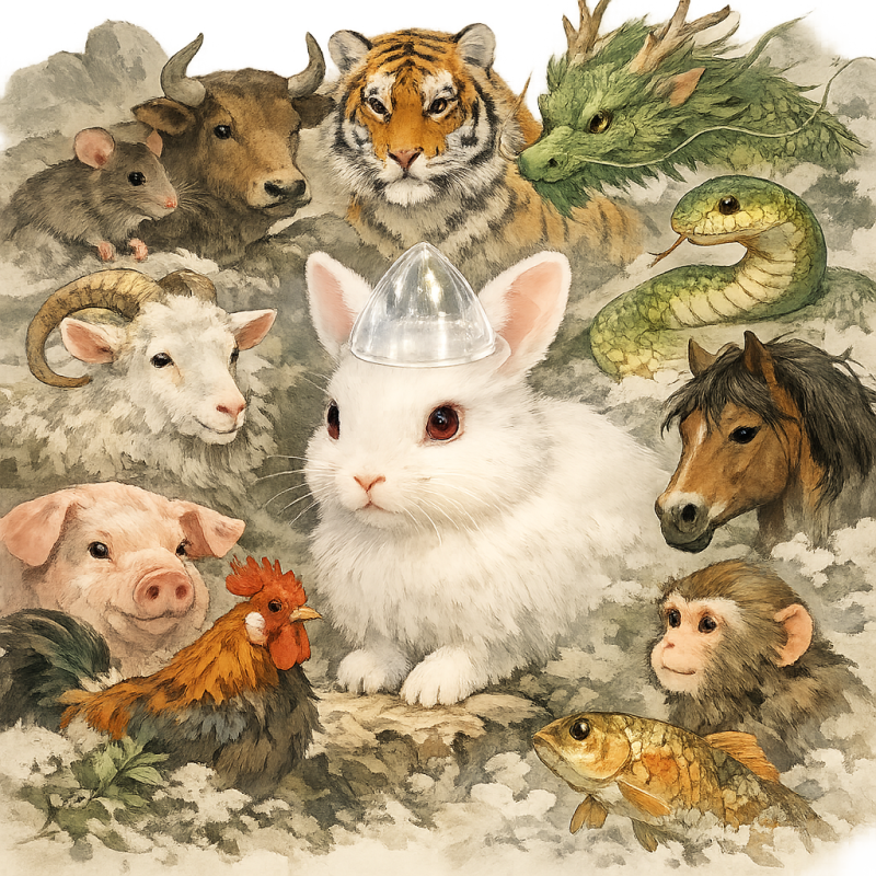 透明冠子轻盈贴打一个生肖，马上揭晓