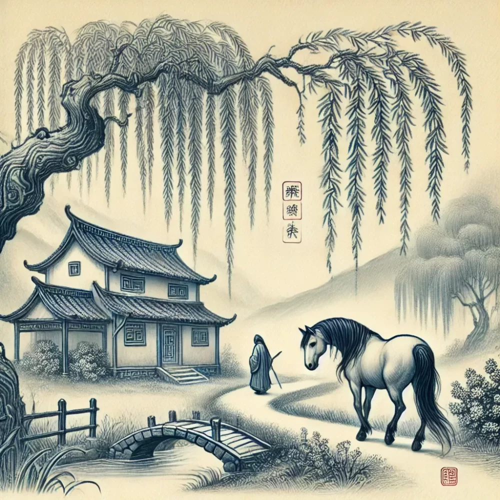 渡头鸣舂村径斜，柳外人谁独倚楼是什么生肖，详细解释