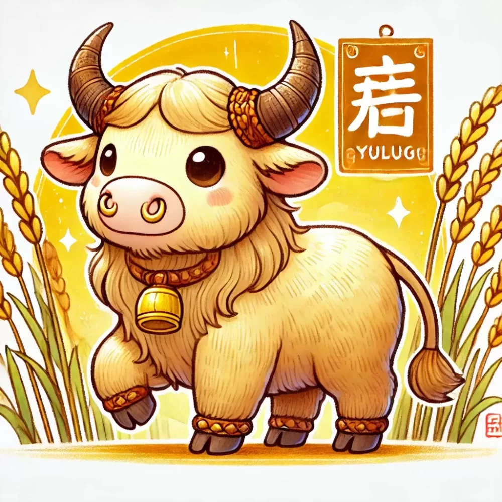 下田黄牛，双角投天，中石嚼草拉不走打一生肖，答案解释