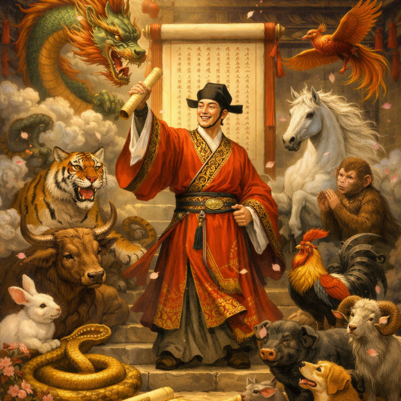 金榜题名打一生肖，成语解答