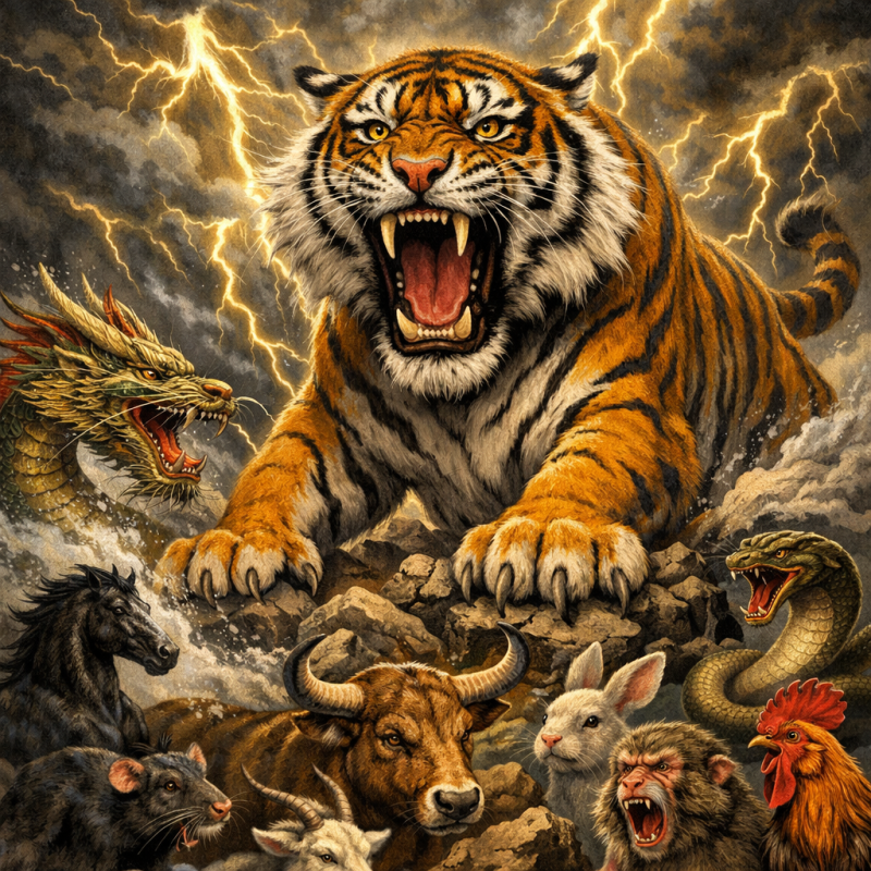 咆哮如雷指什么生肖，作答分析