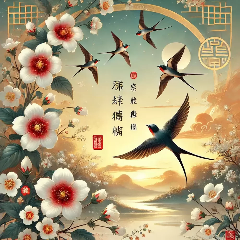 回头犹看五枝花，燕翻永日音声好代表什么生肖，作答诗意解释
