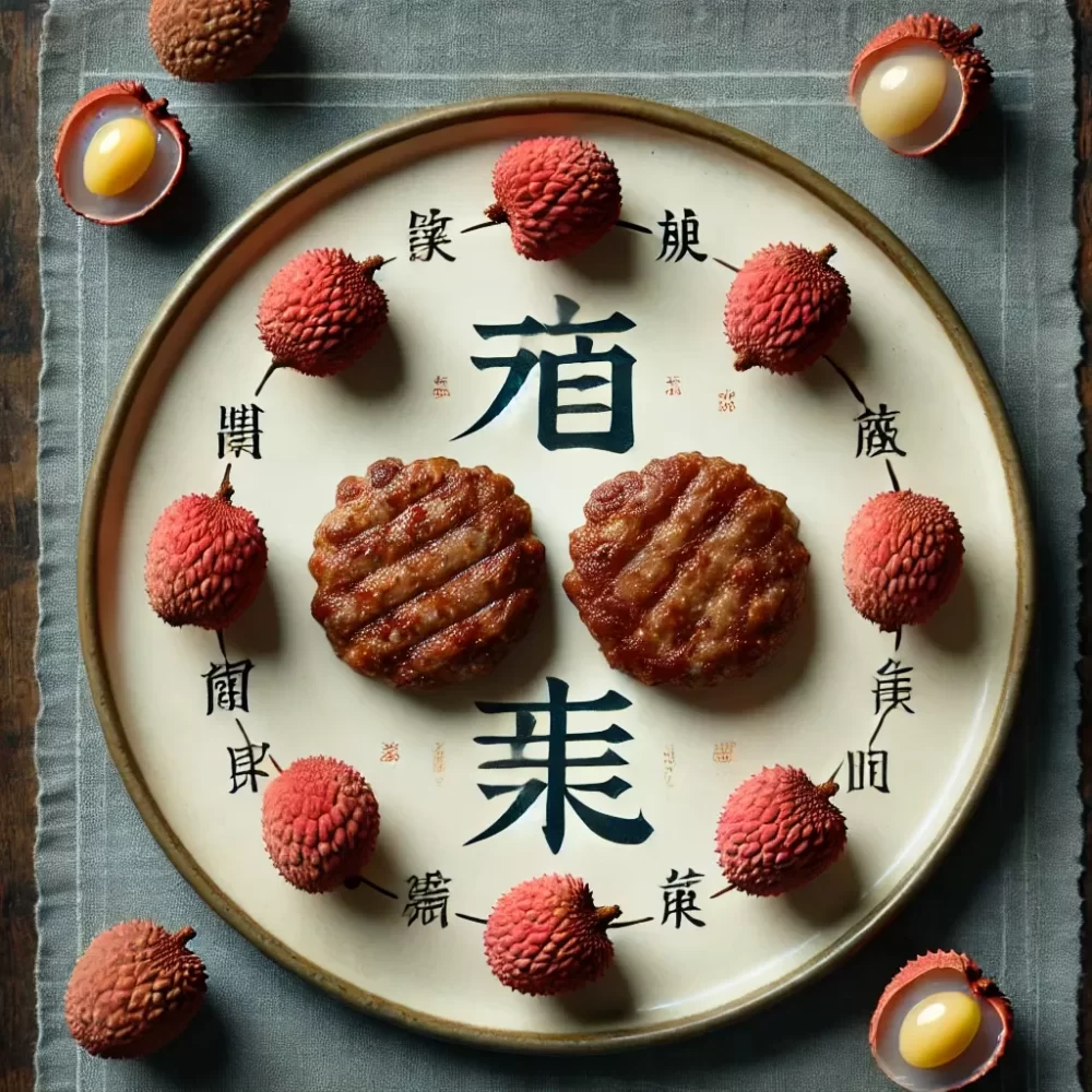 两个肉饼，四颗妃子笑是什么生肖，诗意最新解答