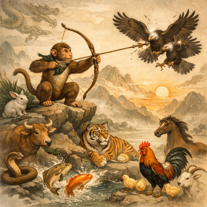 一举两得打一正确生肖，诗意解答解读