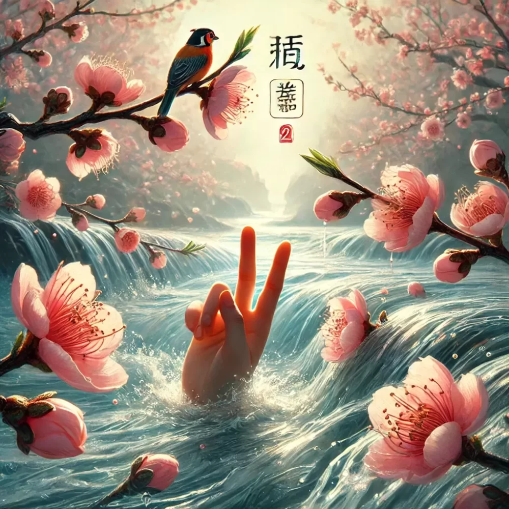 桃花流水二挥去是什么生肖动物，权威解释说明