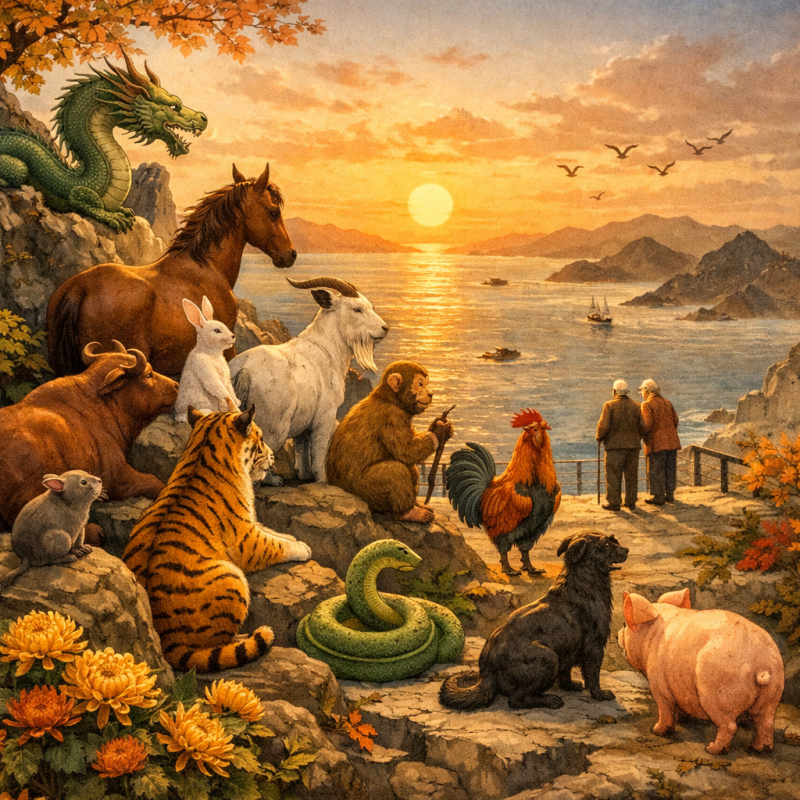 节逢重九海门外打一生肖数字，原创解析解答