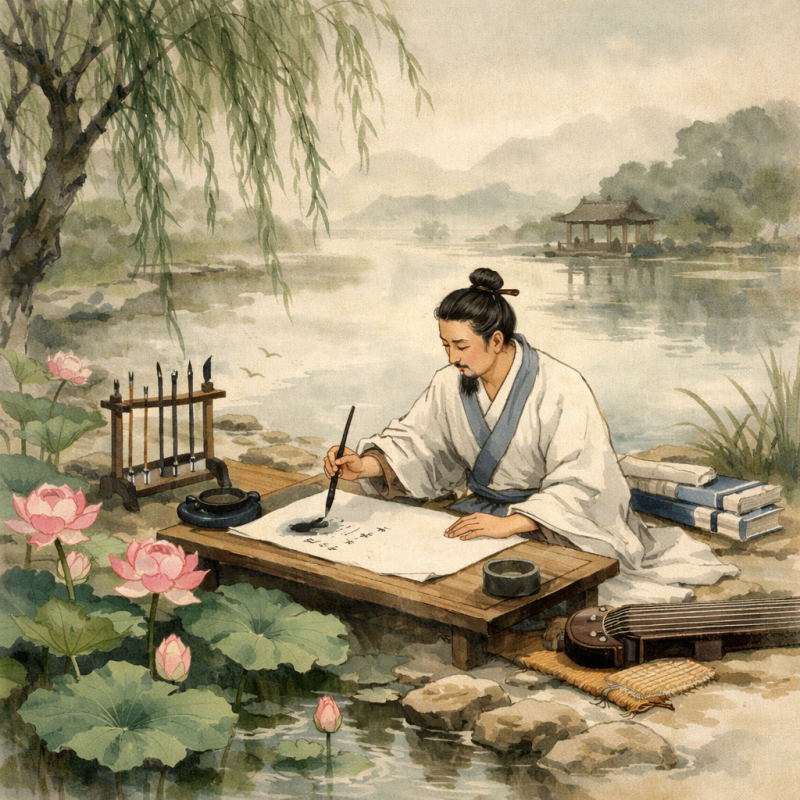 挥翰临池是什么生肖，作答诗意解释