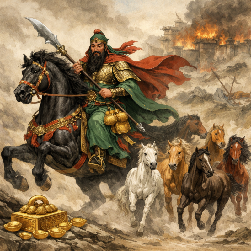 关云长挂印封金 袁本初败兵折将打一个生肖动物，经典资询解释