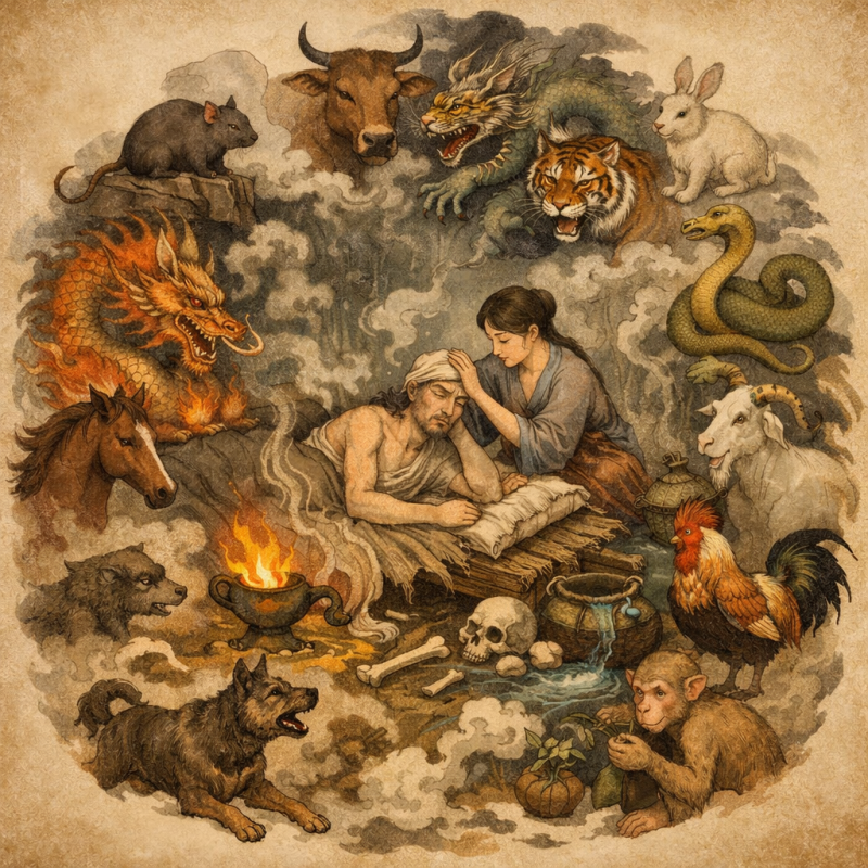 四百四病代表什么生肖，作答诗意解释