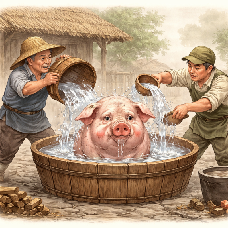 冷水烫猪打一个生肖，第一解析