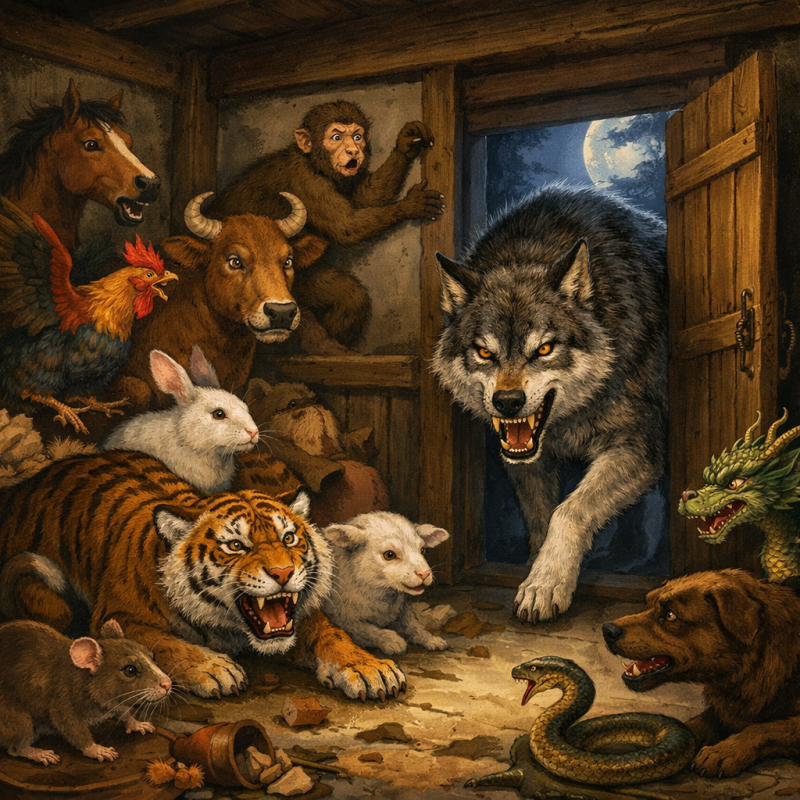 引狼入室打一生肖，作答解释解析