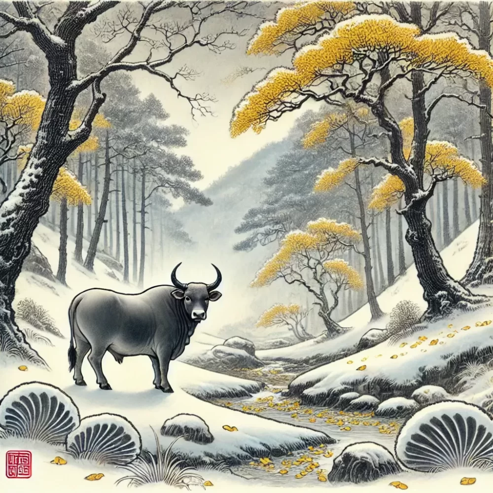 坞中蜗壳雪漫漫，黄叶满林秋意多打一个生肖，答案分析