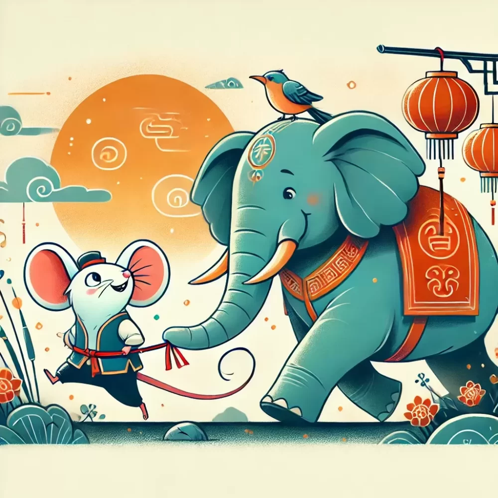 老鼠给大象指路打一生肖，作答解释