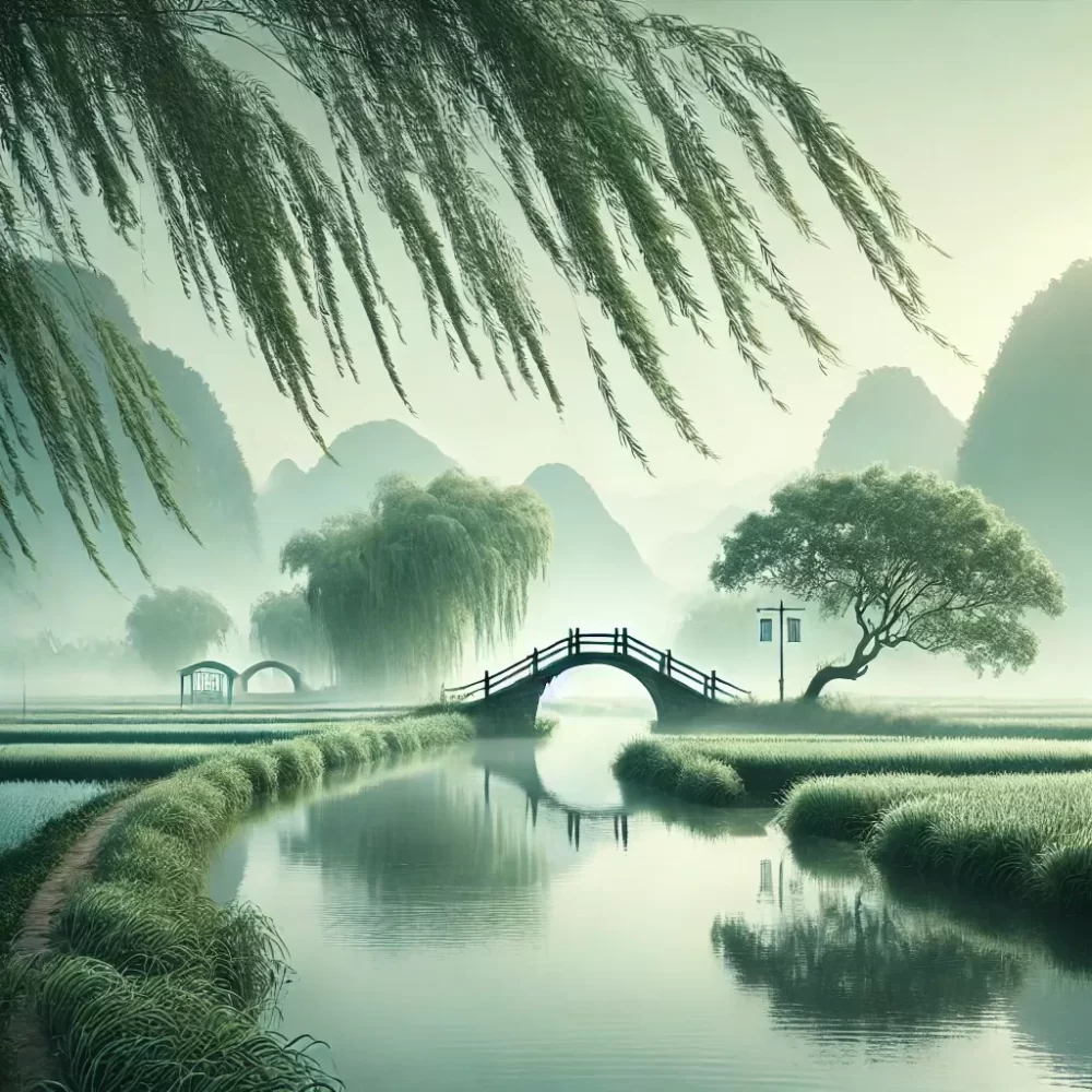 梁洲吹过柳桥风，稻苗平入水云间是什么生肖，精选解析解释