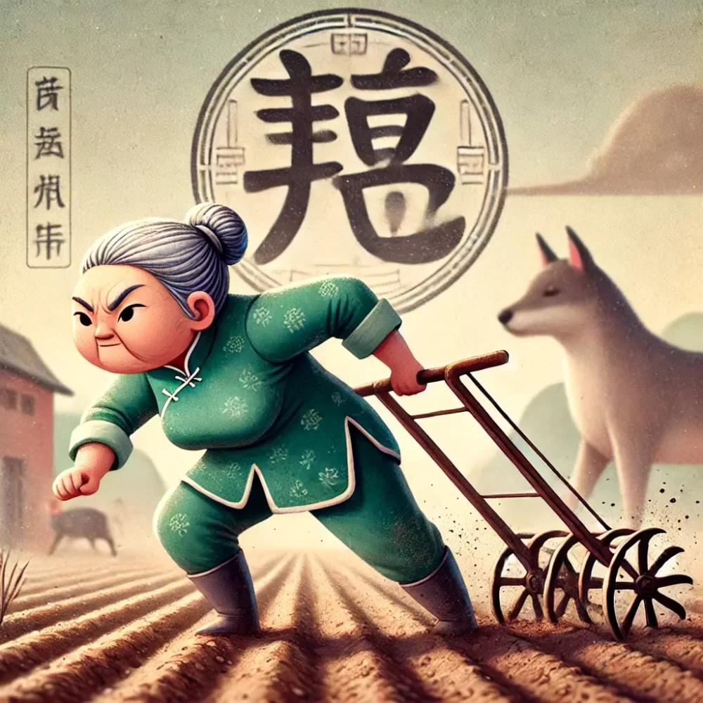 大力妈才去种地打一生肖，成语解答