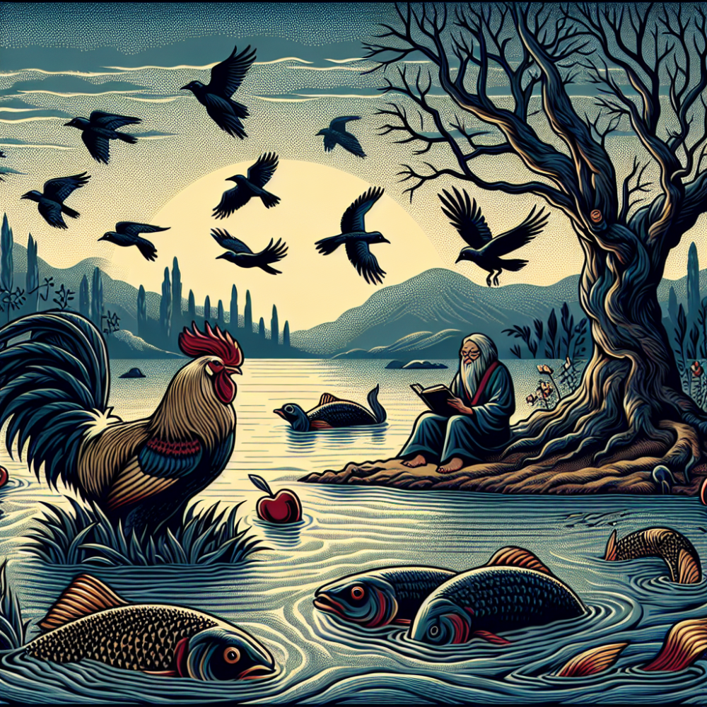 游魚昏鸦，老树依湖，仕子好意出手扶指什么生肖,解答最佳