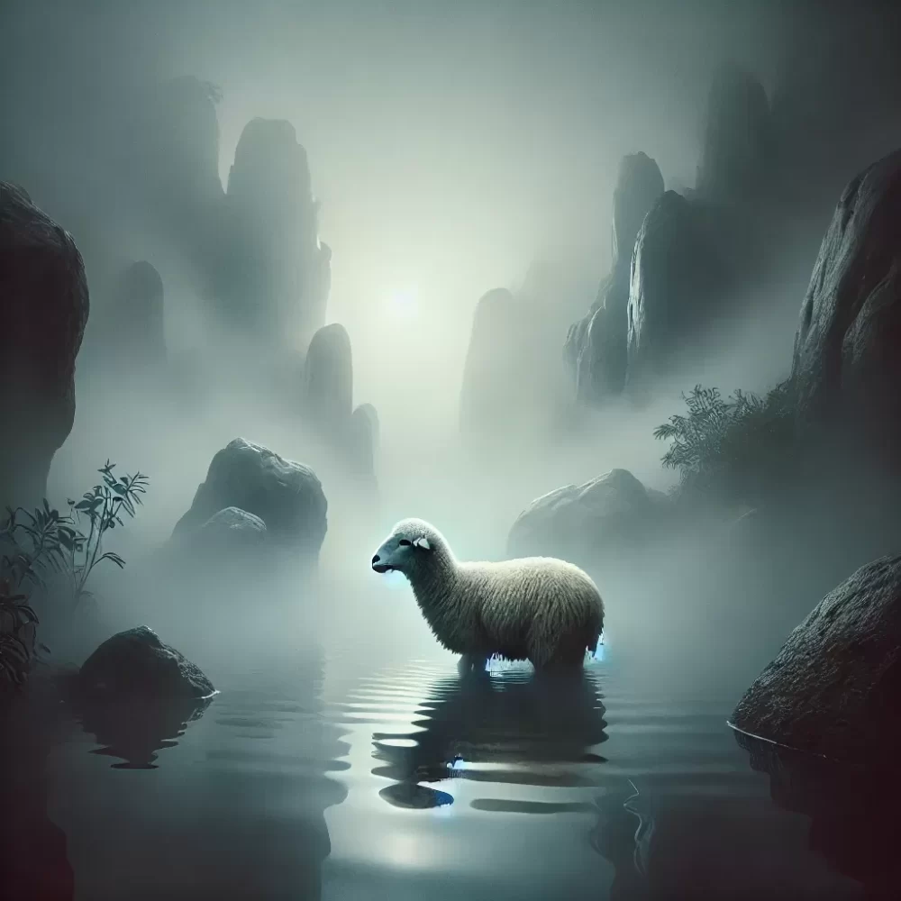 迷途羔羊，误闯潭中，不分南北与西东打一个生肖动物，深度解析过程