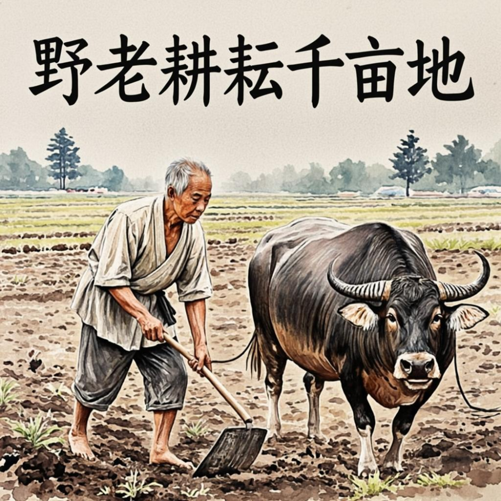 野老耕耘千亩地打一正确的生肖，最新诗意解释