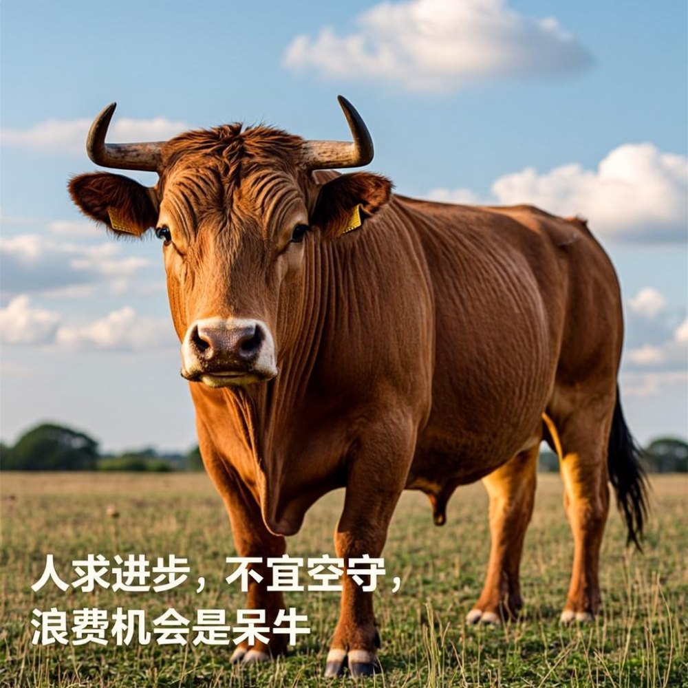 人求进步，不宜空守，浪费机会是呆牛打一生肖，经典解释