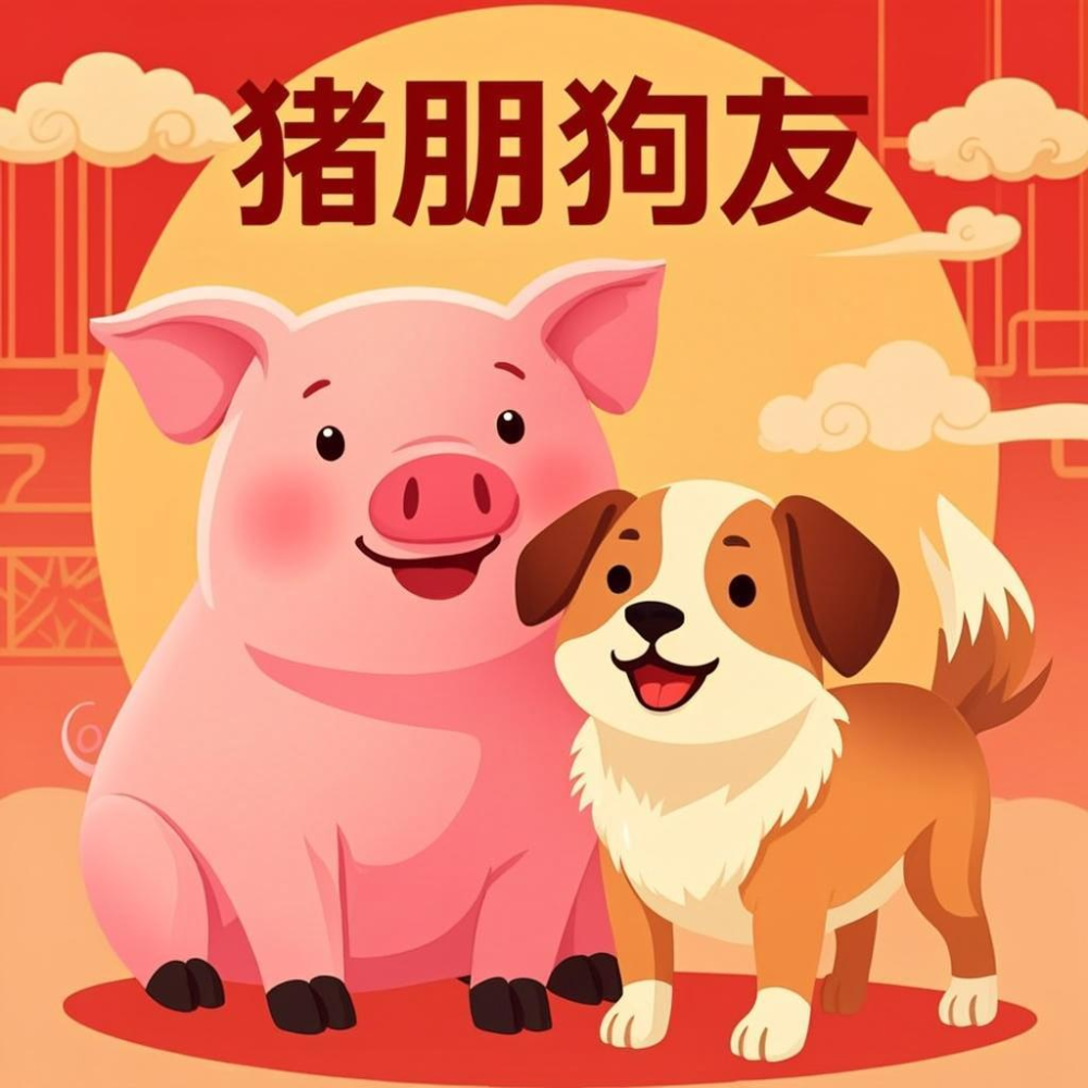 猪朋狗友打一个正确的生肖，详细解释