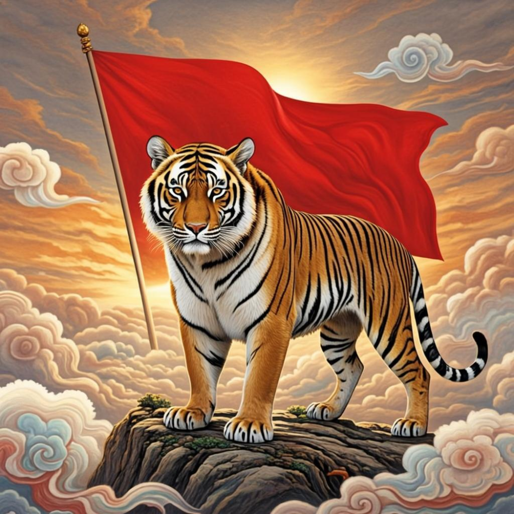 山上朱旗绕瑞云打一个生肖，答案解析解释