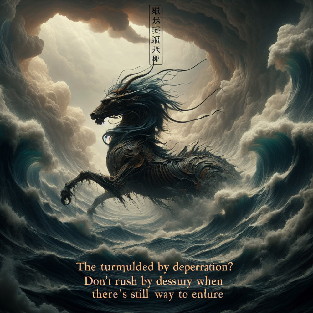 沧海横流，迫于无奈?未到绝路宜忍耐代表什么生肖，重点解释